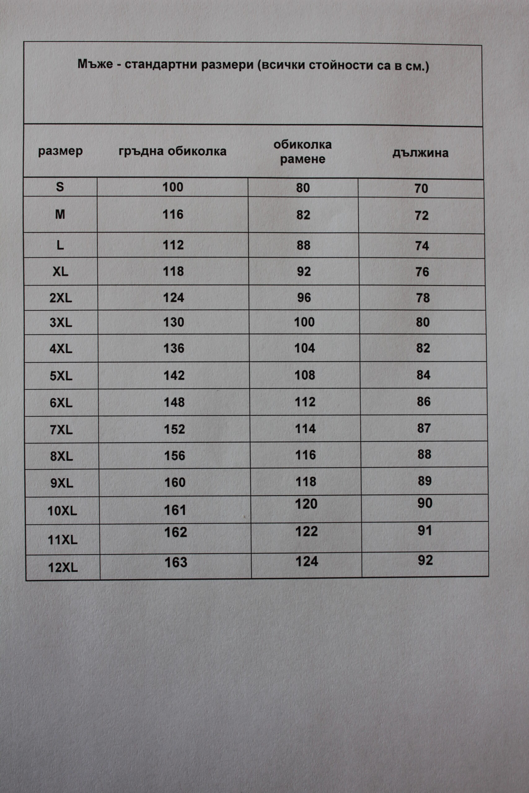 Мъжка тениска 3XL - 6XL - Image 3